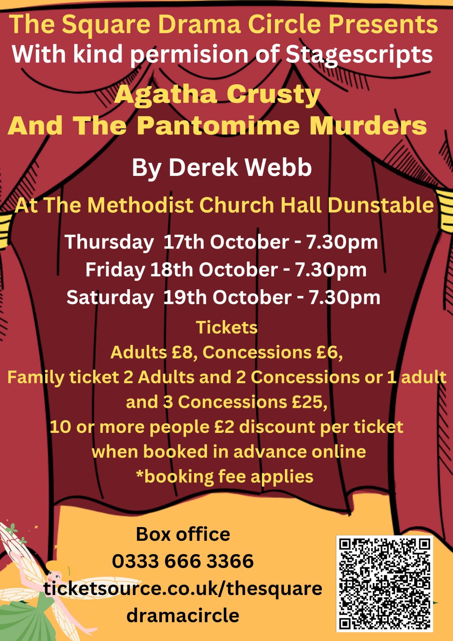 Agatha Crusty and the Pantomime Murders production artwork